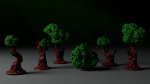 Forest tree set - 3D printed